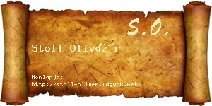 Stoll Olivér névjegykártya
