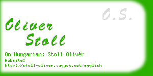 oliver stoll business card